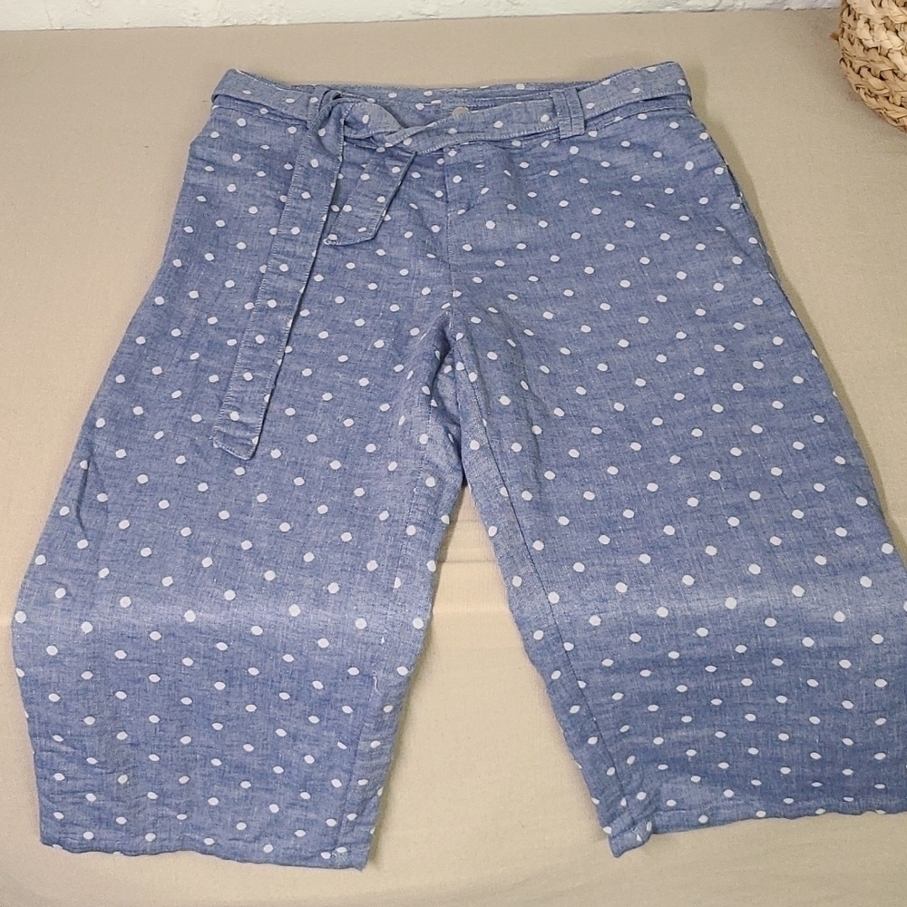 St Tropez West Chambray Ankle/Crops Size Large